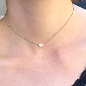 Brandy Melville Silver Heart Necklace
